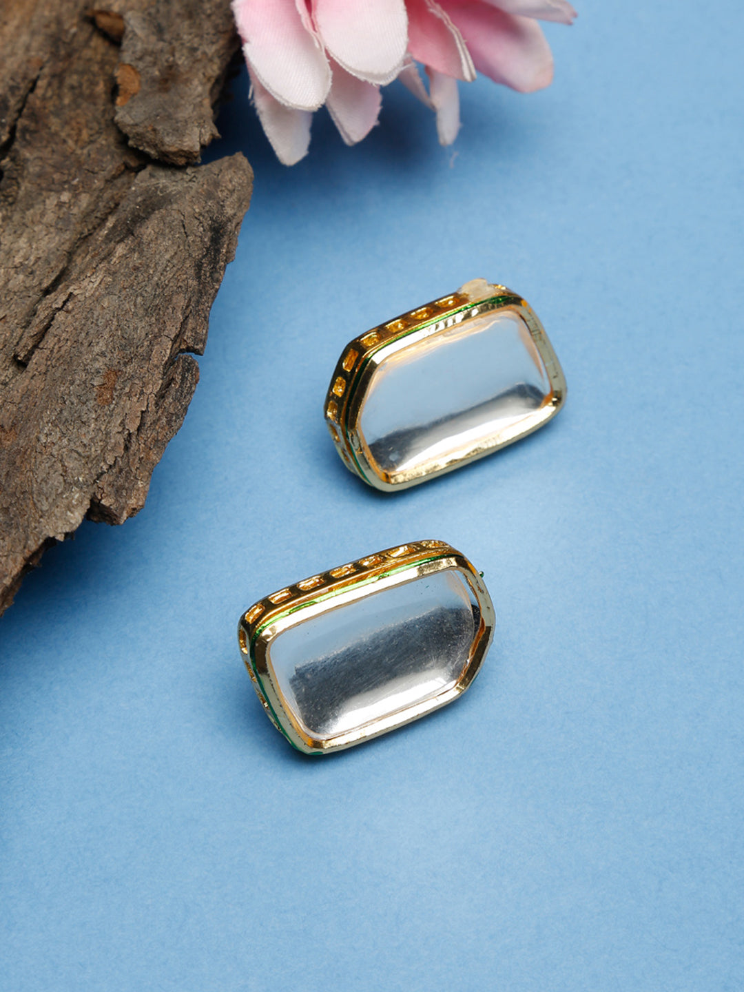 Kundan Earrings - Ruby Raang