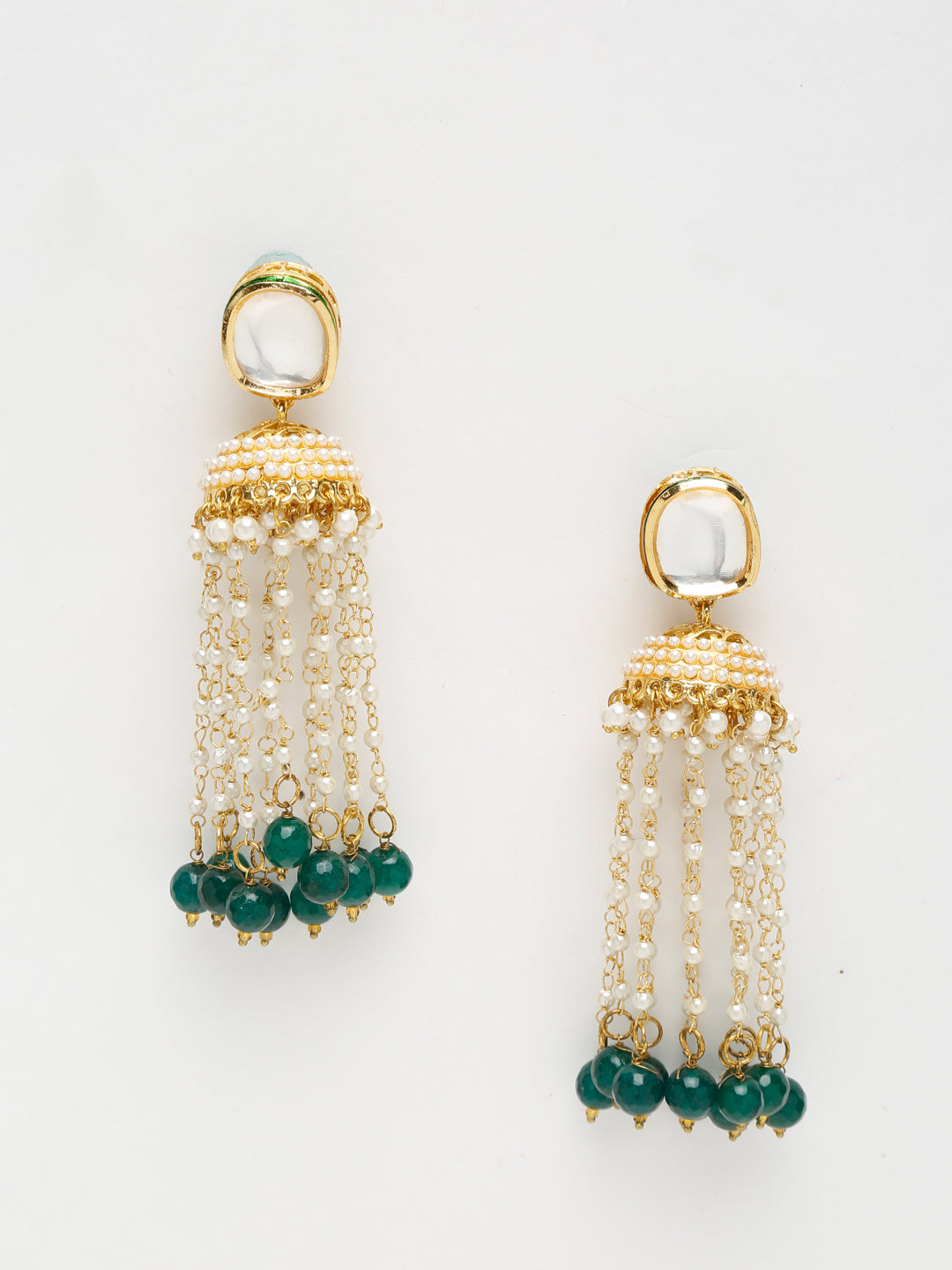 Kundan Earrings - Ruby Raang