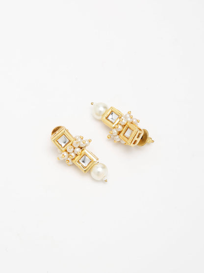 Kundan Studs - Ruby Raang