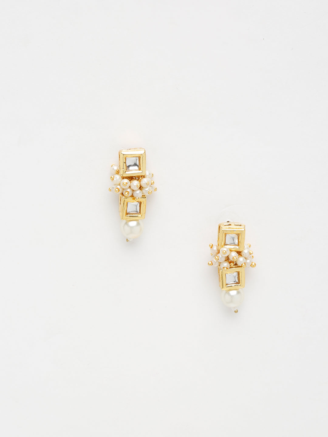 Kundan Studs - Ruby Raang