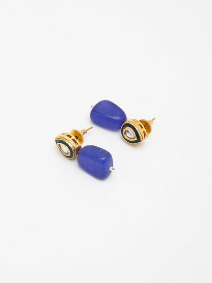 Kundan Studs - Ruby Raang