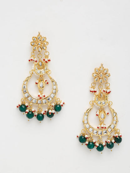 Kundan Earrings - Ruby Raang