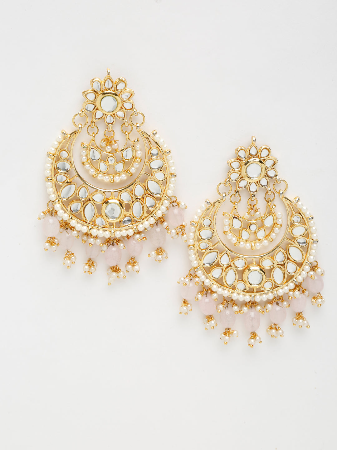 Kundan Earrings - Ruby Raang