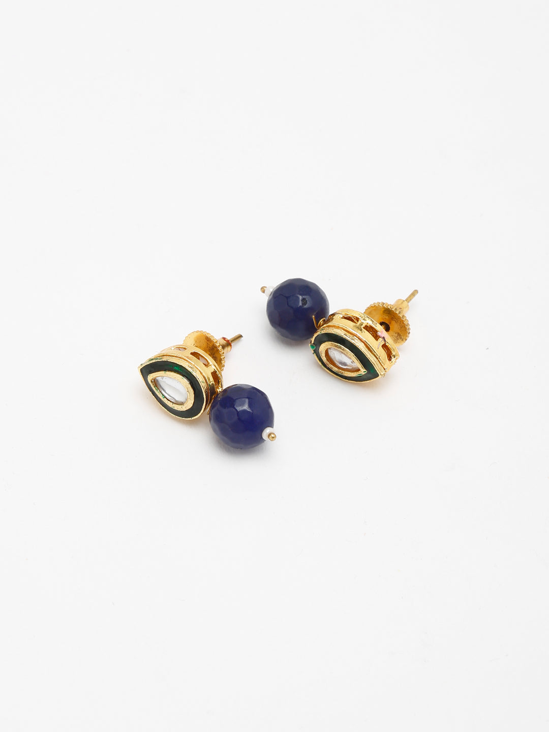 Kundan Studs - Ruby Raang