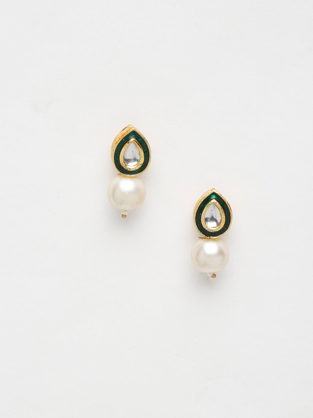 Kundan Studs - Ruby Raang