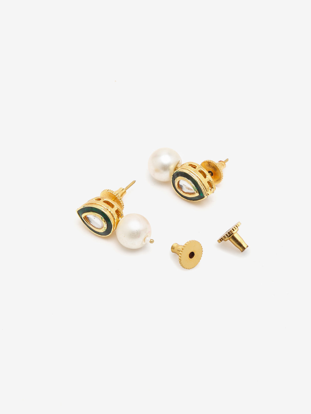 Kundan Studs - Ruby Raang