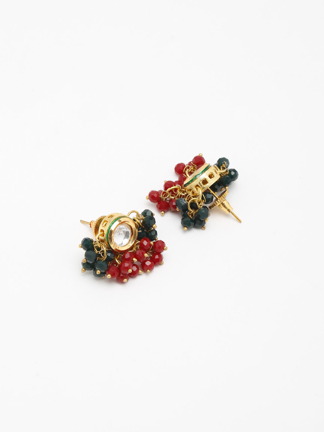 Kundan Studs - Ruby Raang