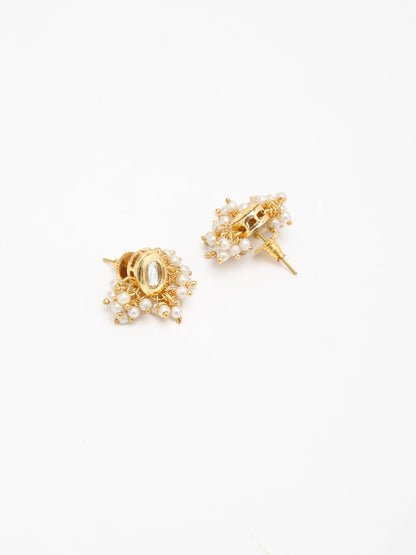 Kundan Studs - Ruby Raang