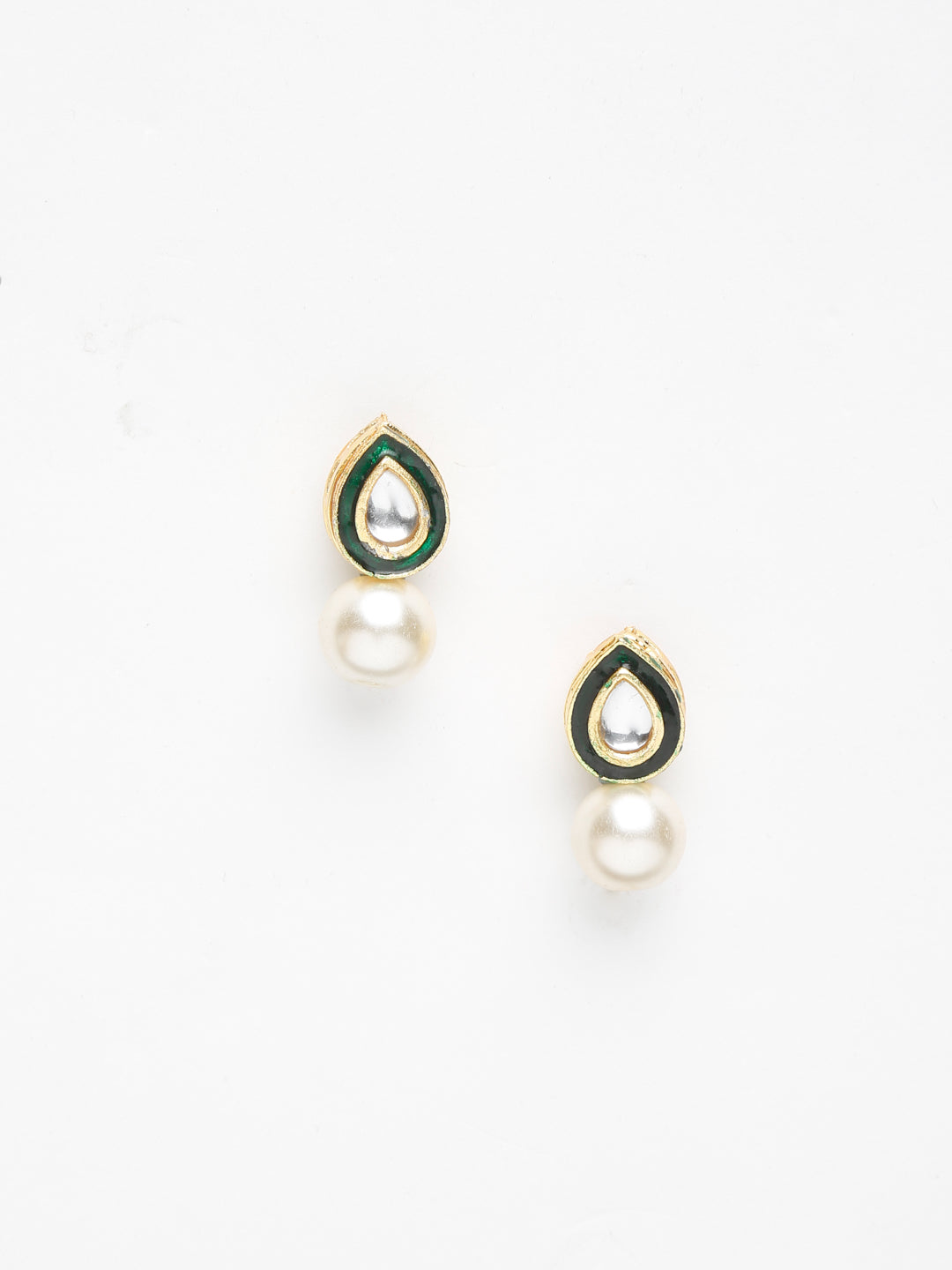 Kundan Studs - Ruby Raang
