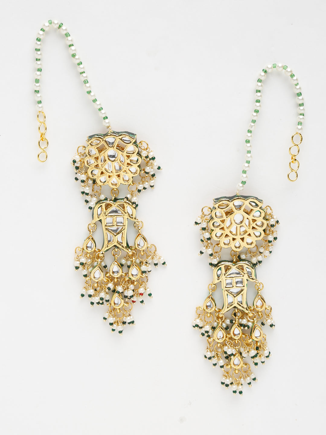 Kundan Earrings - Ruby Raang