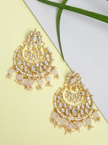 Kundan Earrings - Ruby Raang