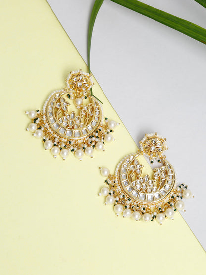 Kundan Earrings - Ruby Raang