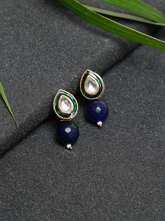 Kundan Studs - Ruby Raang
