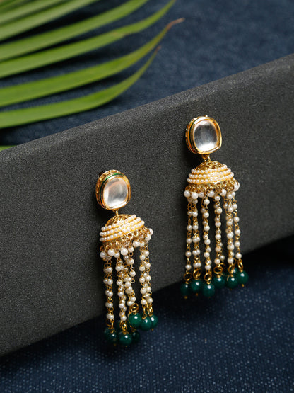 Kundan Earrings - Ruby Raang