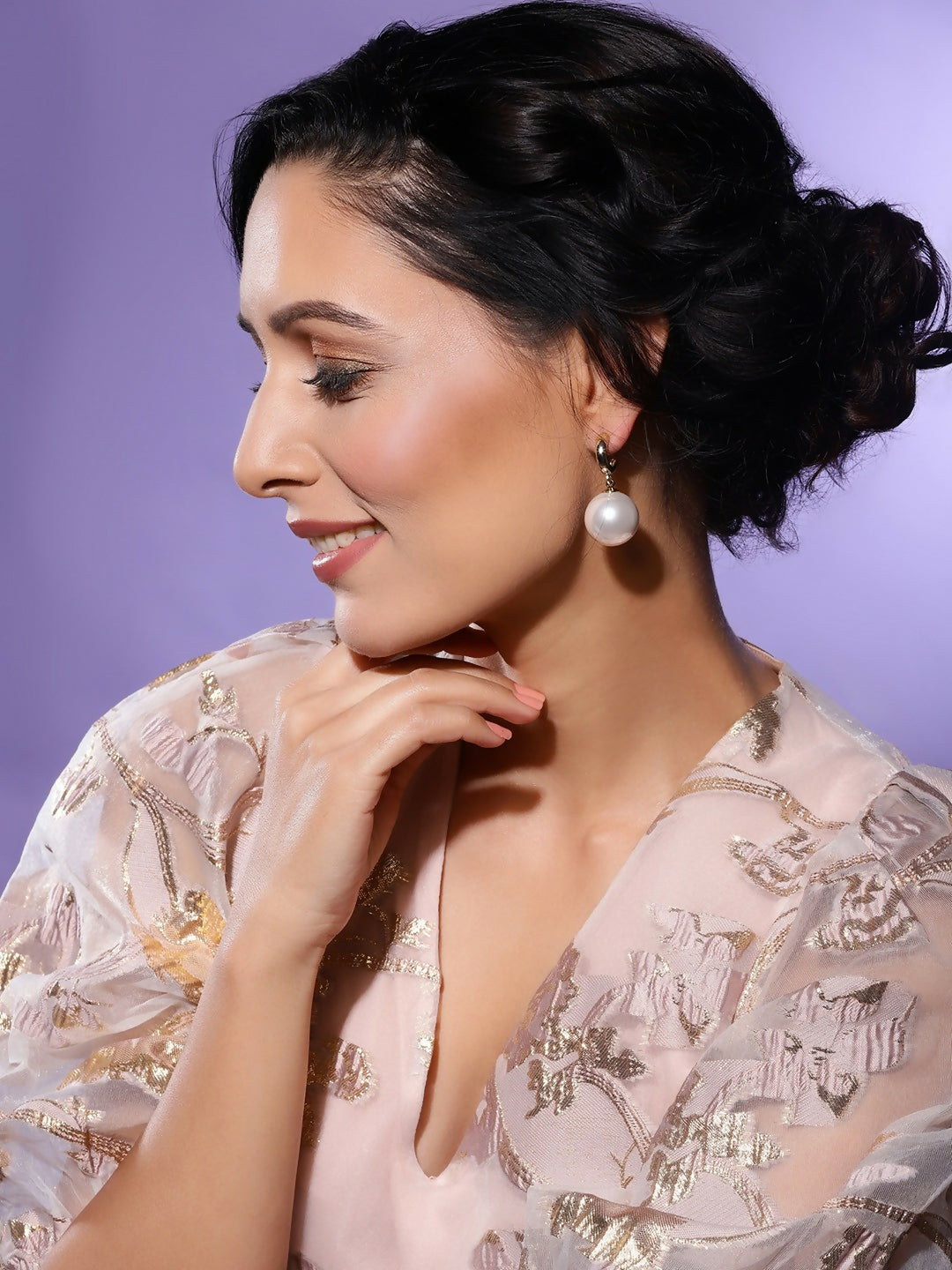 Pearl Drop Earrings- Ruby Raang