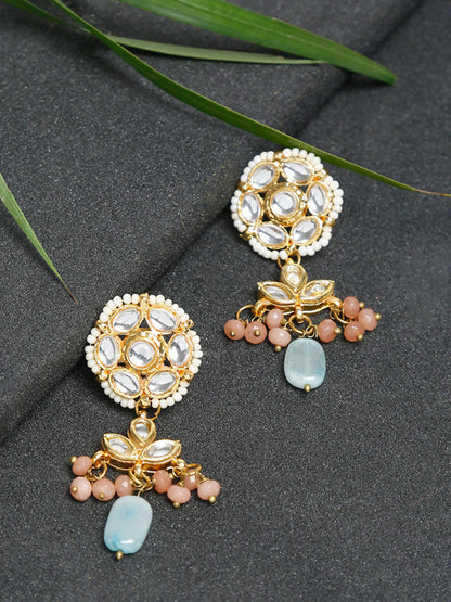 Kundan Earrings - Ruby Raang