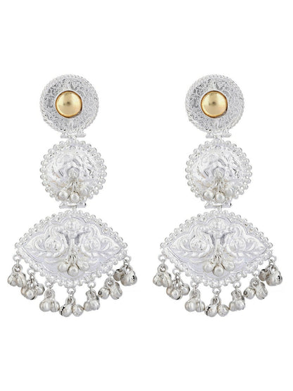 Joban Fashion Women Handcrafted Silver Tone Earrings