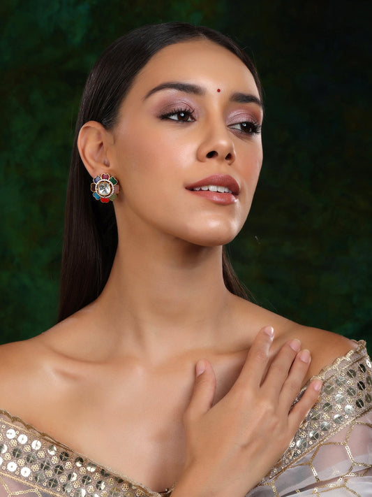 Round Multi Studs - Ruby Raang