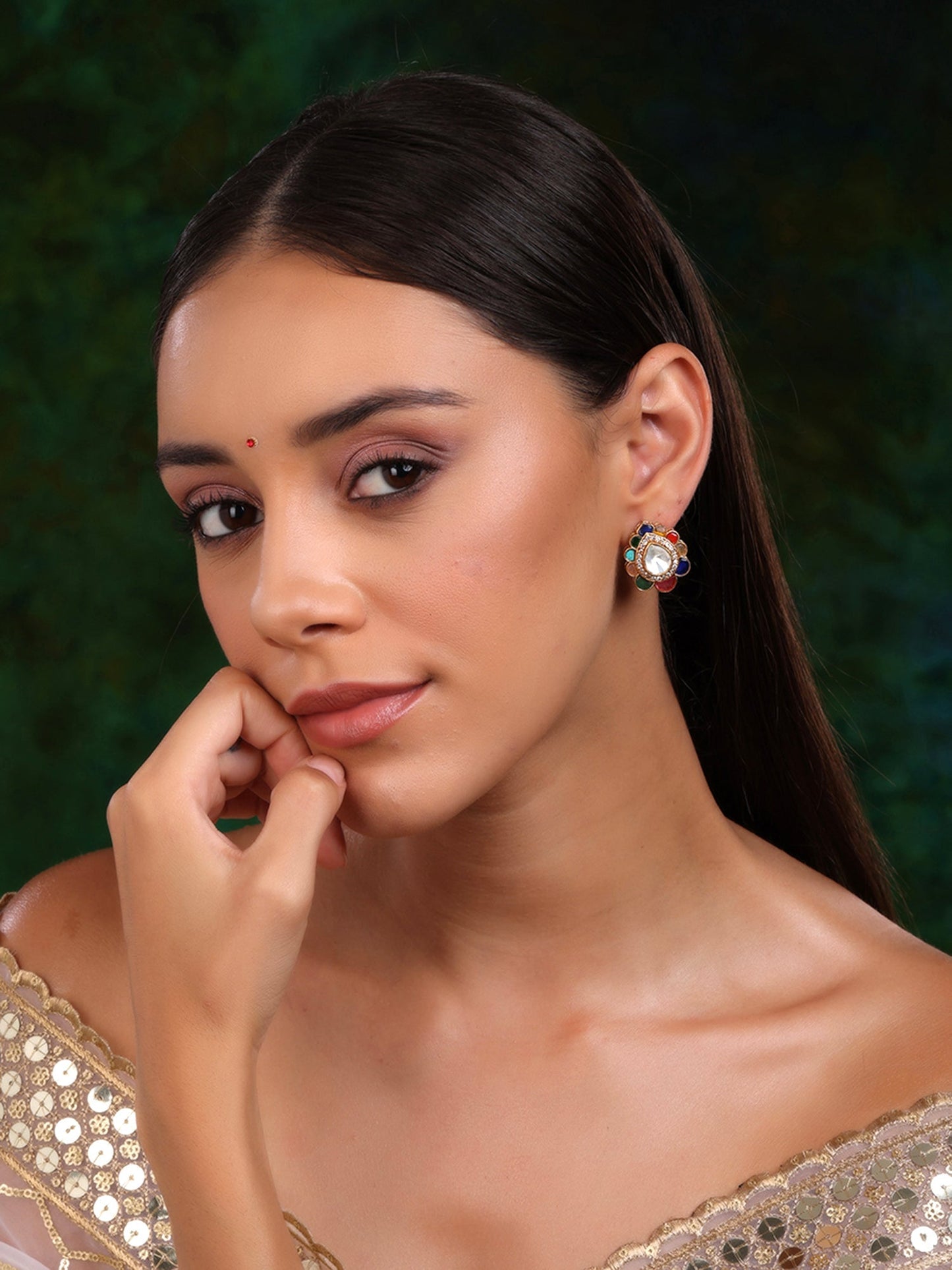 Teardrop Multi Studs - Ruby Raang