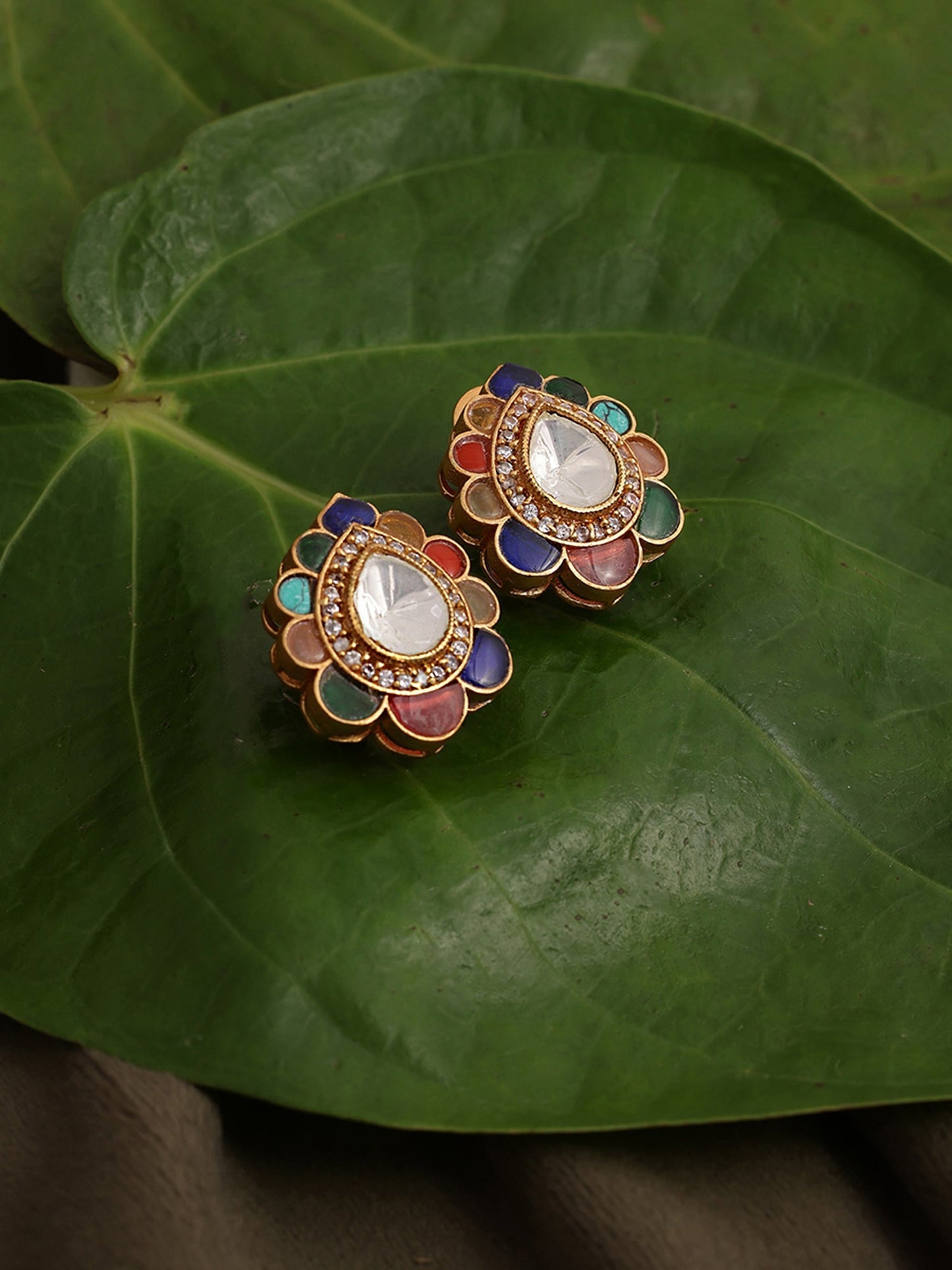 Teardrop Multi Studs - Ruby Raang