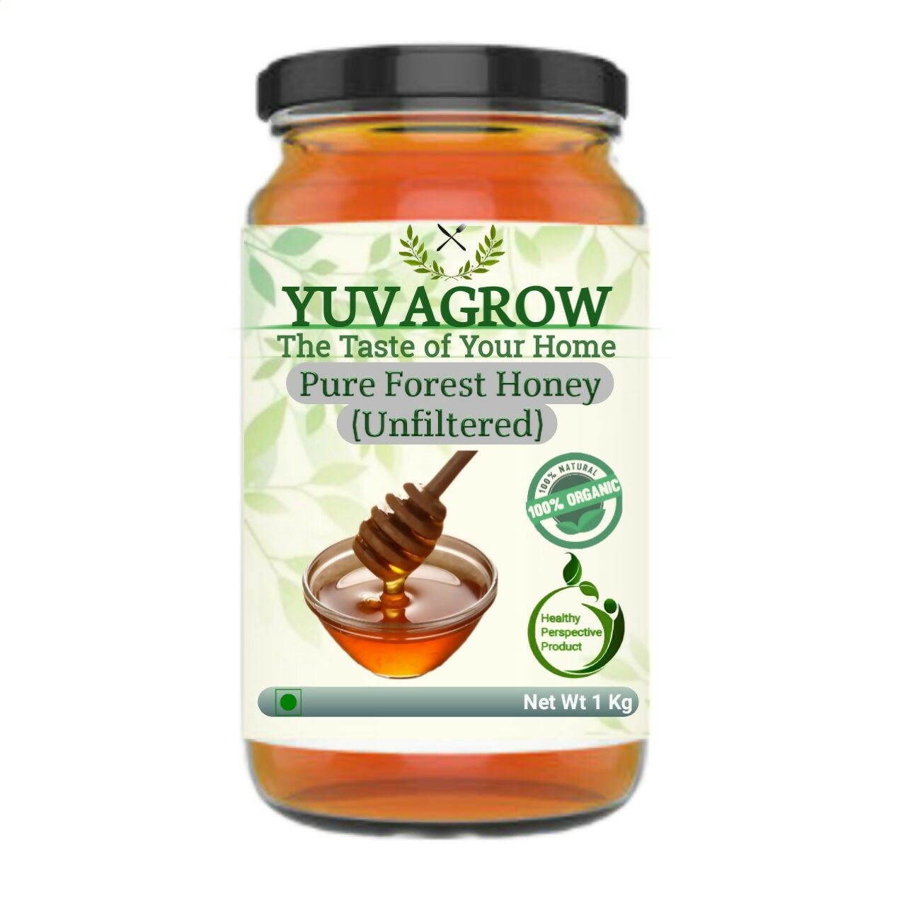 Yuvagrow Pure Forest Honey (Unfiltered)