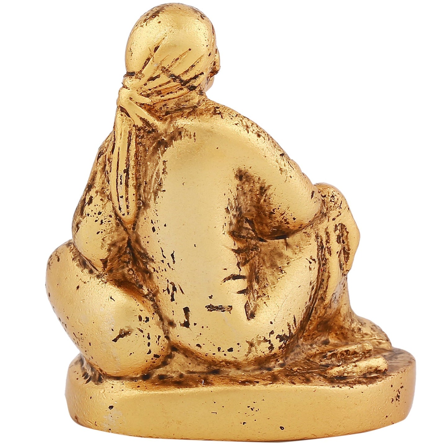 Estele God-Plated Sirdi Wale Sai Baba Idol for Home/Car decor