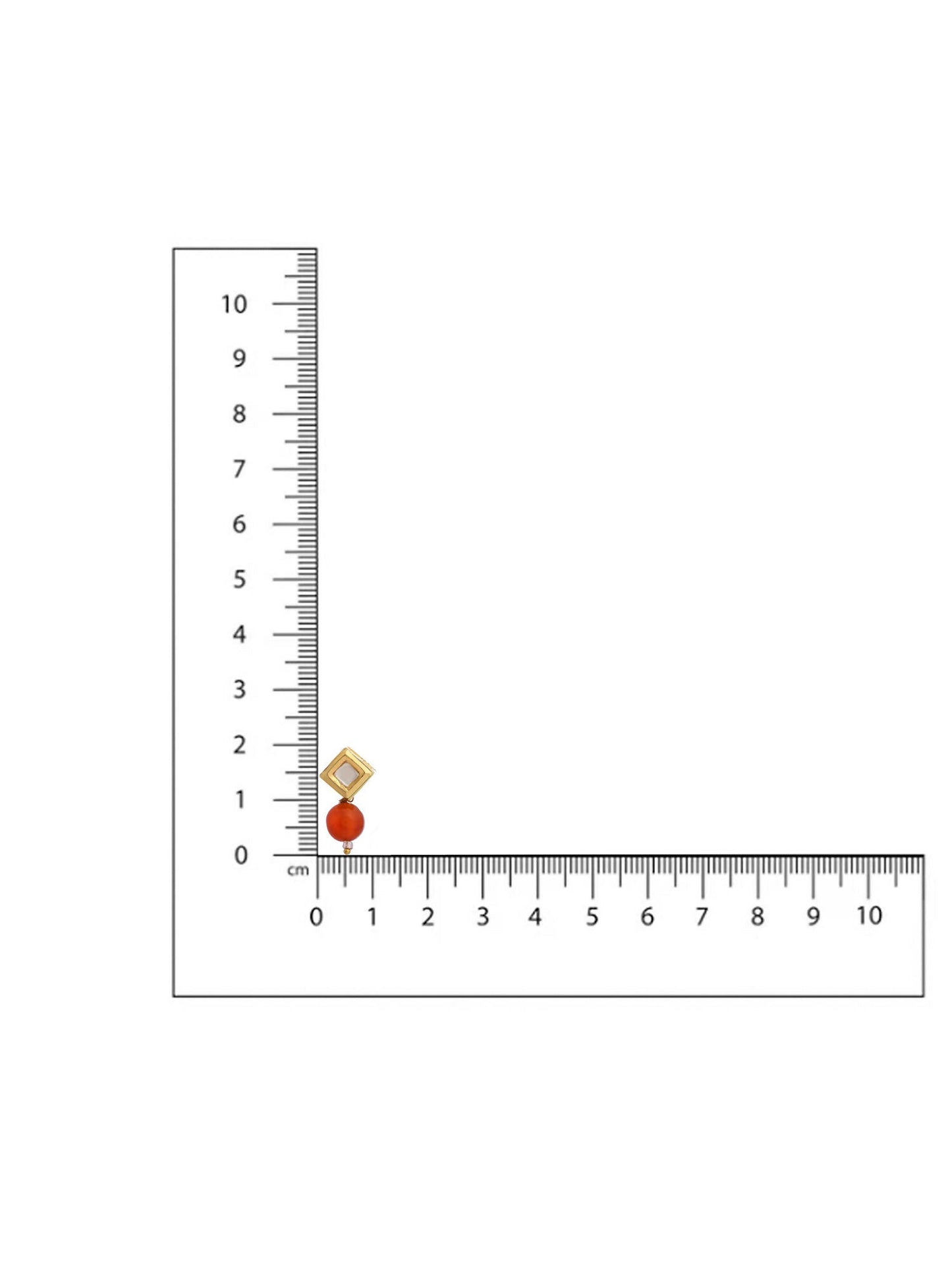 Ruby Raang Red Carnelian Kundan Studs