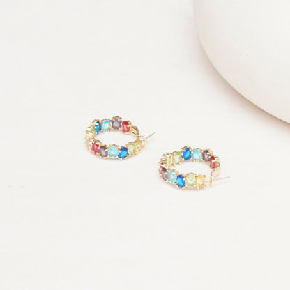 Multi Loops Gold Plated- Ruby Raang