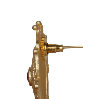 Joban Fashion Women Matte Gold Brass Earrings