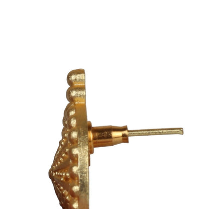 Joban Fashion Women Matte Gold Brass Jhumka