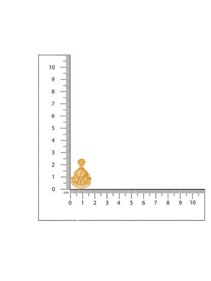 Ruby Raang Traditional Gold Earrings