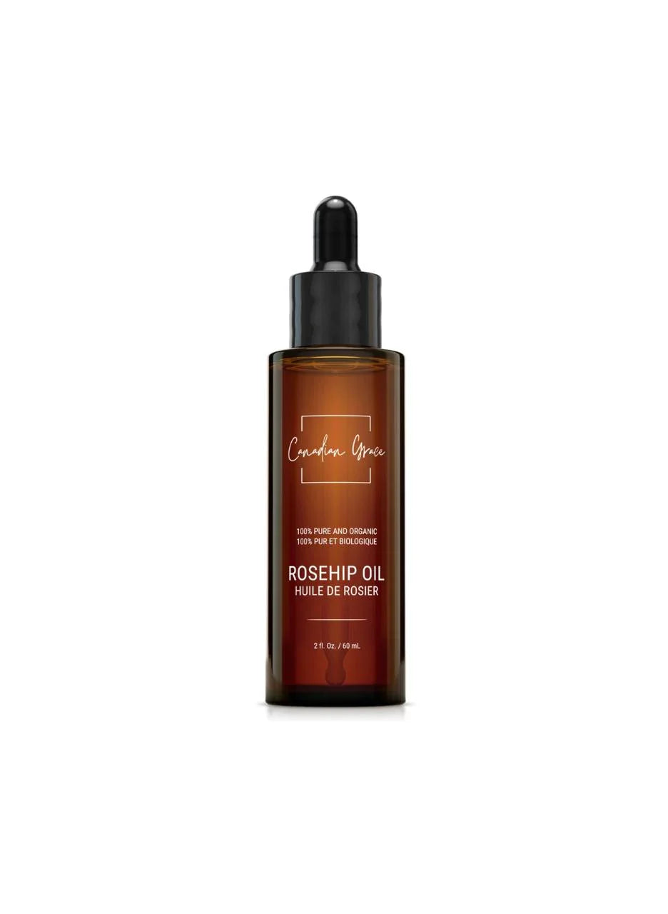 Canadian Grace 100% Organic Rosehip Oil – Cold-Pressed, Pure & Premium for Skin Rejuvenation & Hydration