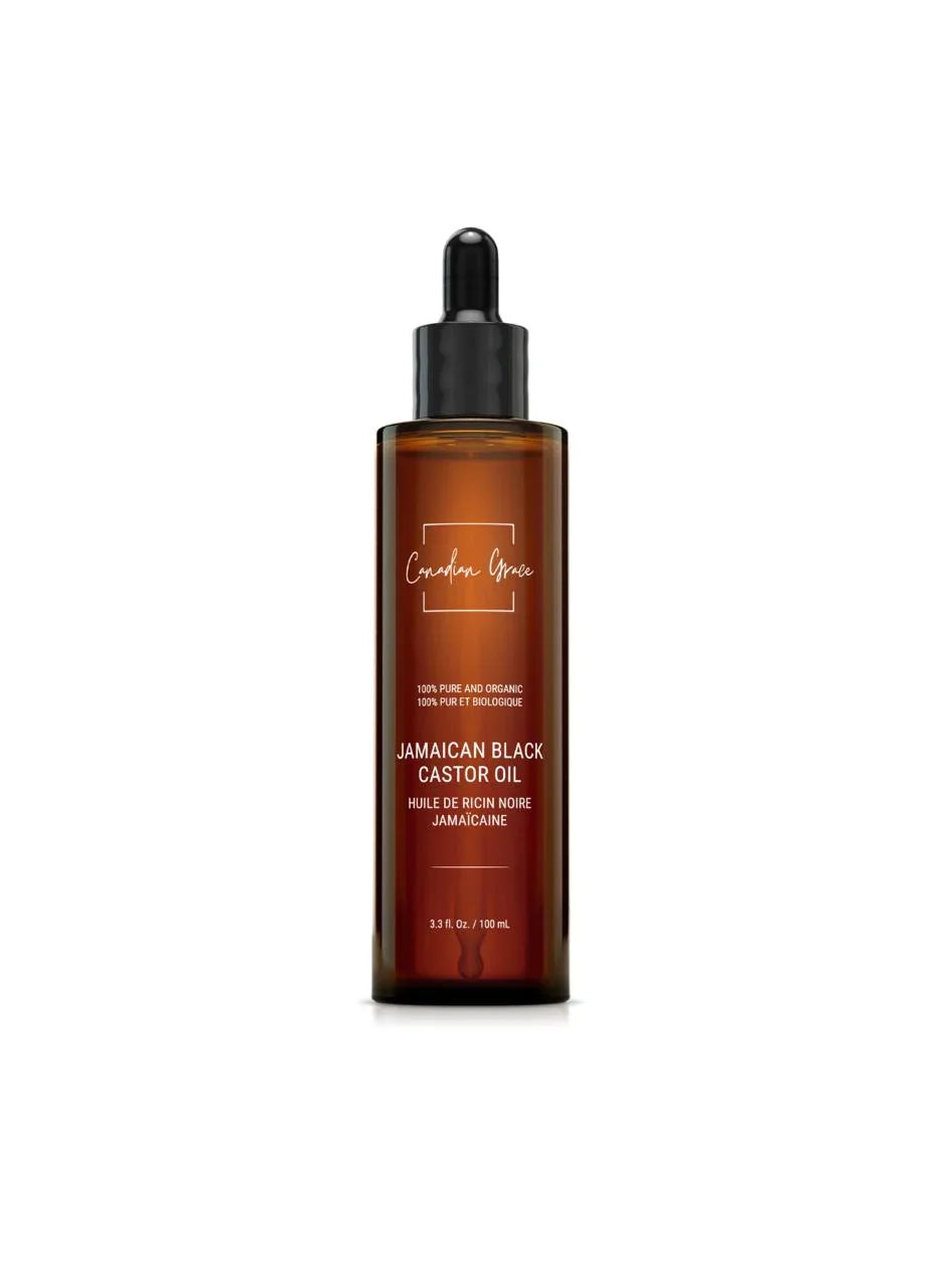 Canadian Grace 100% Organic Jamaican Black Castor Oil – Pure, Cold-Pressed & Authentic for Hair Growth & Skin Nourishment