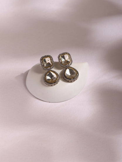 Duet Stone Earrings- Ruby Raang