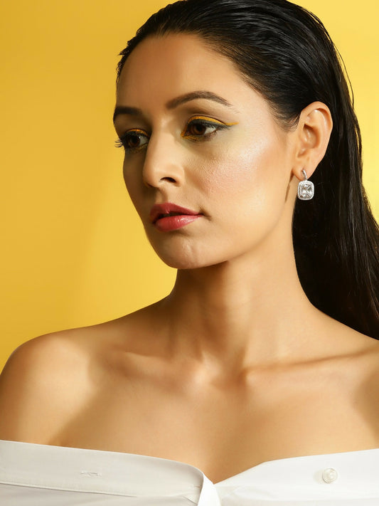 Silver Earrings- Ruby Raang