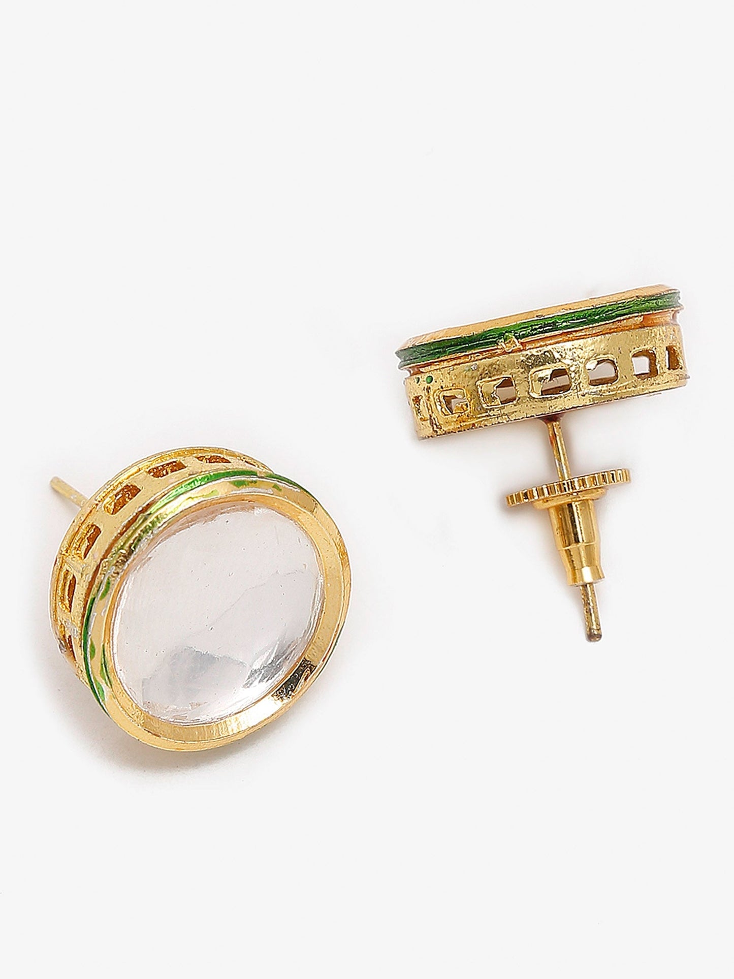 Adorable White Pearl Kundan Choker With Studs