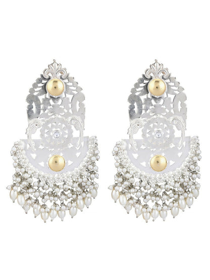 Joban Fashion Women Ghungroo Style Silver Tone Earrings
