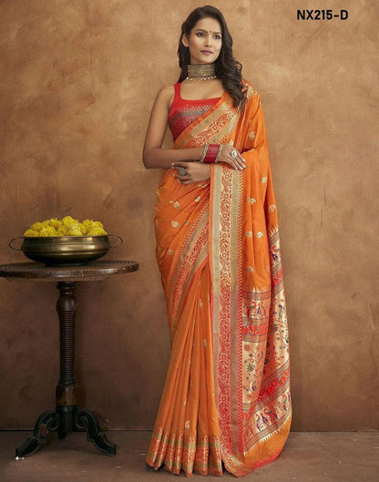 Authentic Paithani Silk Saree with Beautiful Colors