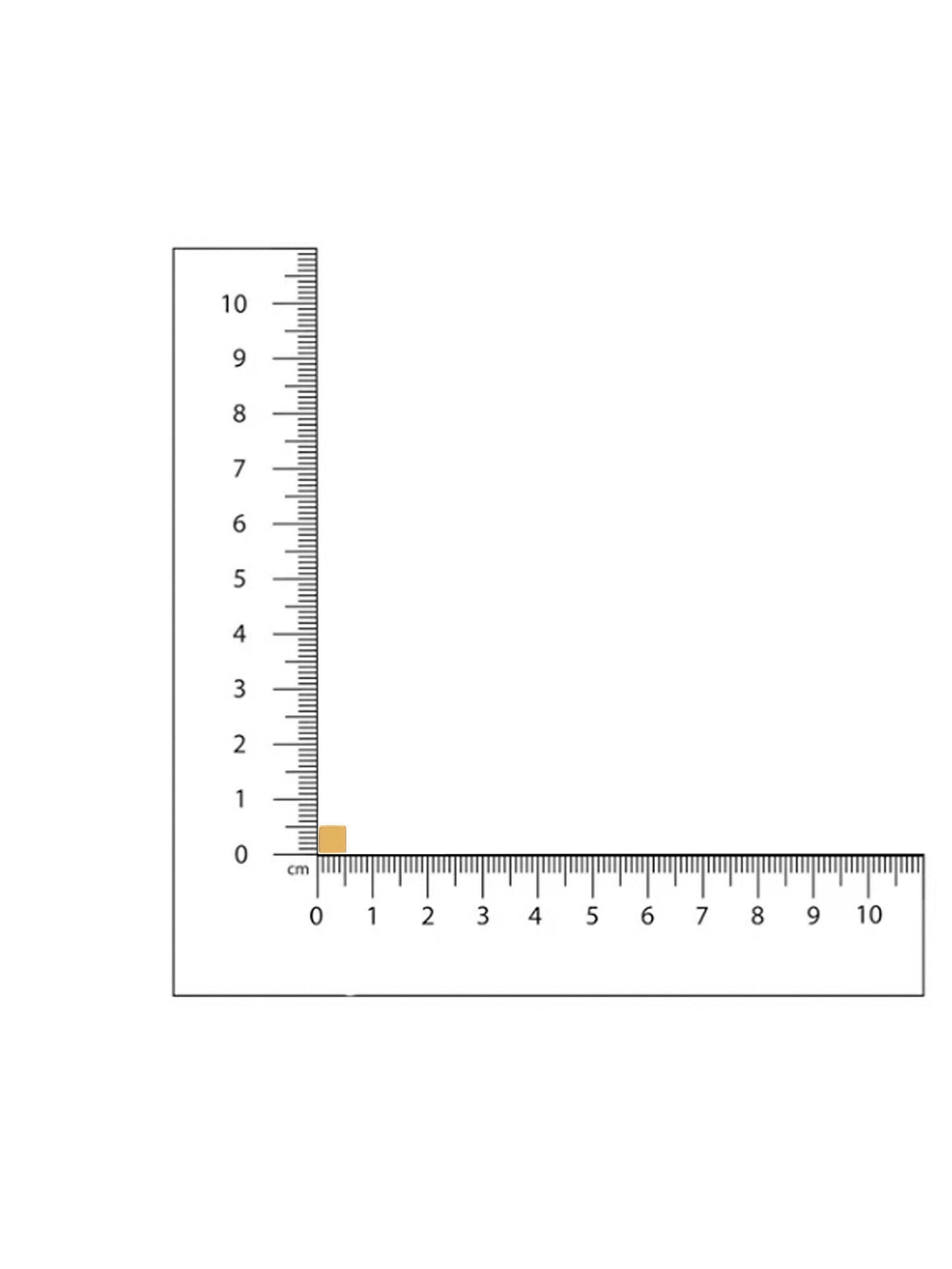 Ruby Raang Golden Square Studs