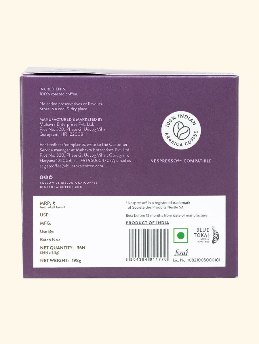 Blue Tokai Silver Oak Blend Coffee Capsules