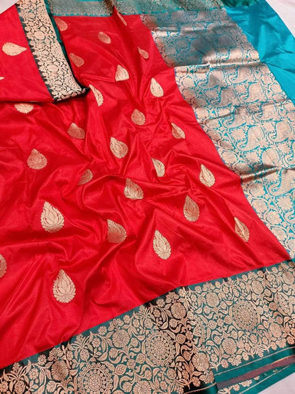 Banarasi Handloom Pure Katan Silk Saree
