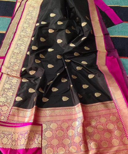 Banarasi Handloom Pure Khaddi Katan Silk Saree