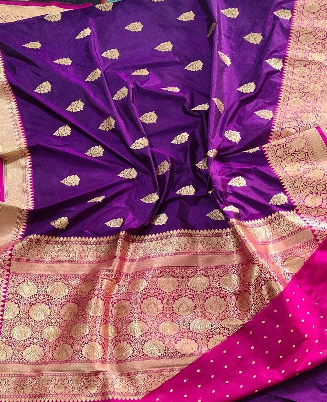 Banarasi Handloom Pure Khaddi Katan Silk Saree
