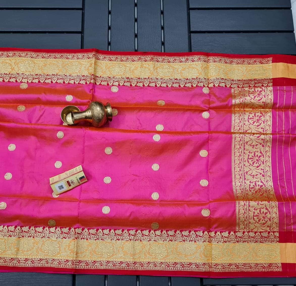 Banarasi Handloom Pure Khaddi Katan Silk Saree