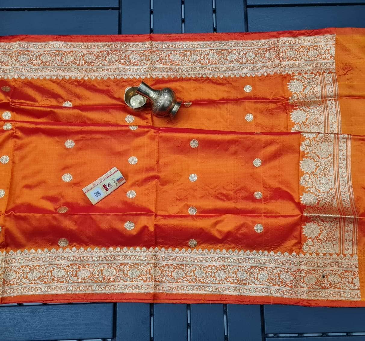 Banarasi Handloom Pure Khaddi Katan Silk Saree