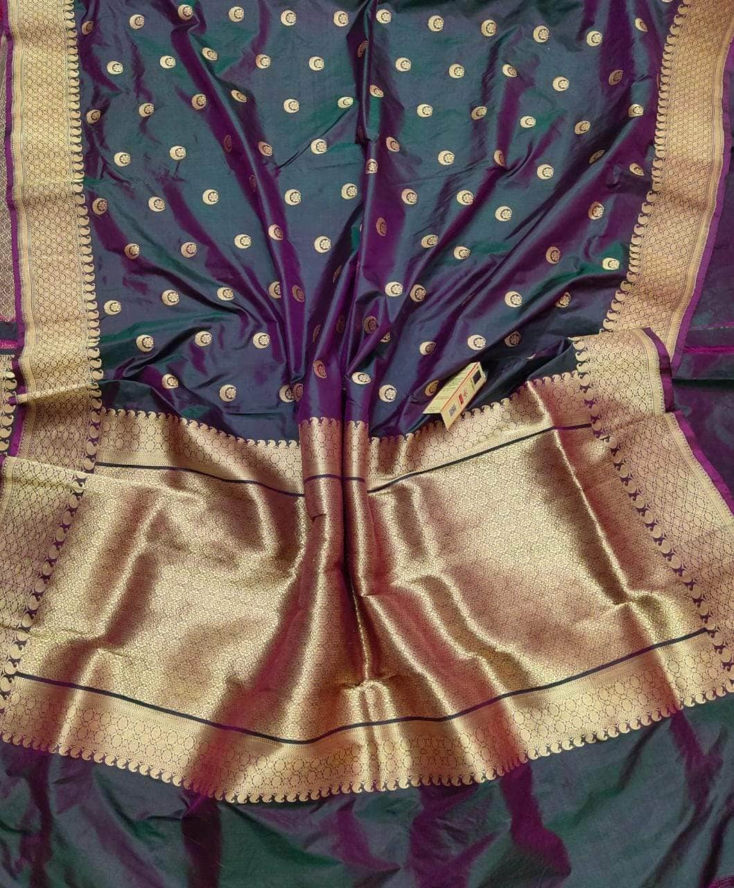 Banarasi Handloom Pure Khaddi Katan Silk Saree