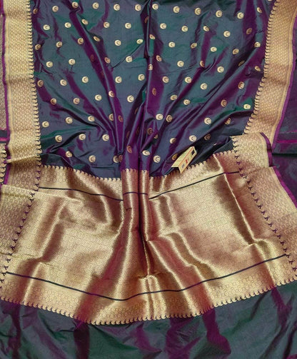 Banarasi Handloom Pure Khaddi Katan Silk Saree