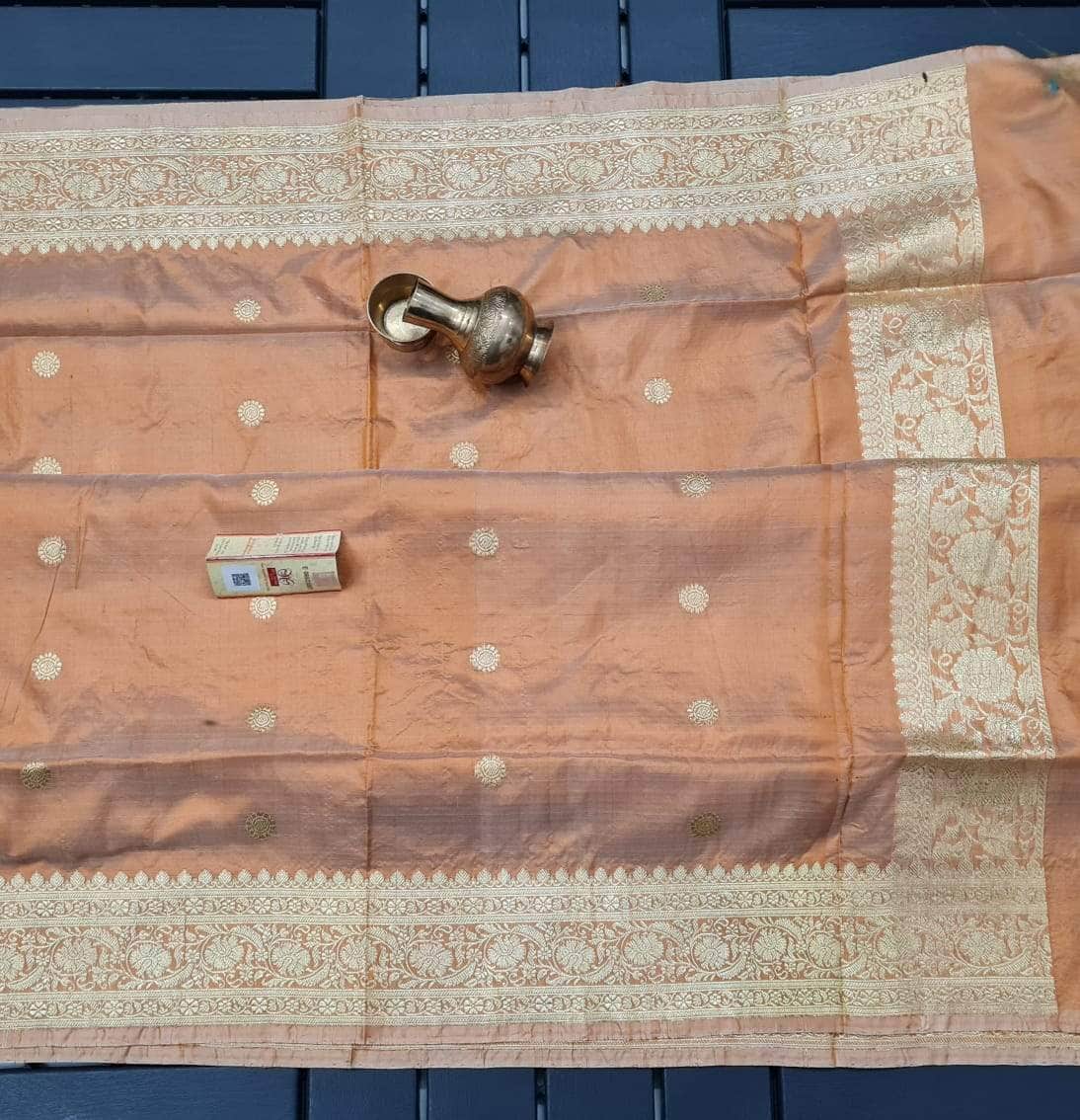 Banarasi Handloom Pure Khaddi Katan Silk Saree