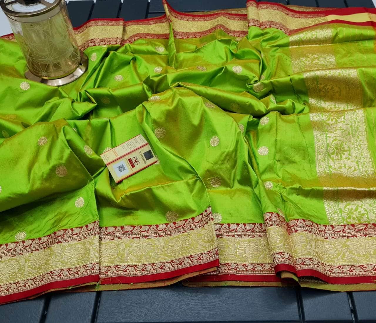Banarasi Handloom Pure Khaddi Katan Silk Saree