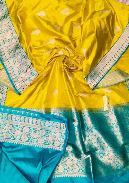 Banarasi Handloom Pure Khaddi Katan Silk Saree